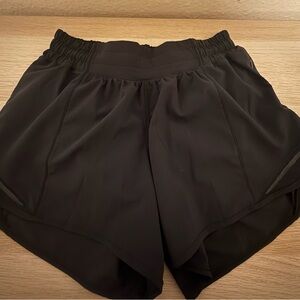 Black Lululemon Hottie Hot Shorts